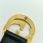 Cintura nera Gucci GG buckle