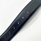Cintura nera Gucci GG buckle