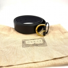 cintura Gucci in pelle nera
