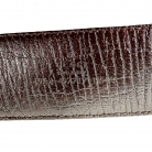 Cintura Gucci Guccisima in tela beige e interno in pelle marrone con fibbia argentata