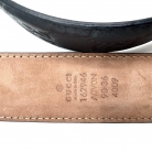 Cinturón Gucci Guccissima piel negro