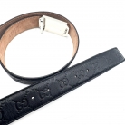 Cinturón Gucci Guccissima piel negro