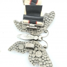Elastic Gucci belt with butterfly