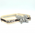 Elastic Gucci belt with butterfly