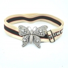 Elastic Gucci belt with butterfly
