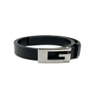 Cintura Gucci Vintage in pelle nera
