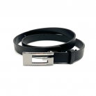 Cintura Gucci Vintage in pelle nera