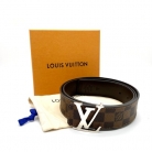 Cinturón initiales damier marrón Louis Vuitton