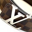 Cinturón initiales damier marrón Louis Vuitton