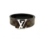 Cinturón initiales damier marrón Louis Vuitton