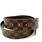 Cinturón initiales damier marrón Louis Vuitton