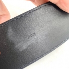 Cintura Louis Vuitton initiales in pelle Epi nera