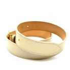 Cinturón Louis Vuitton de charol beige