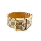 Louis Vuitton Damier Azur Beige Canvas Belt