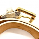 Louis Vuitton Damier Azur Beige Canvas Belt