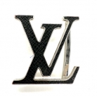 Cintura monogram Louis Vuitton, tela nera