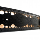 Louis Vuitton Monogram belt in leather with a gold buckle