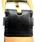Louis Vuitton Monogram belt in leather with a gold buckle