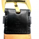 Louis Vuitton Monogram belt in leather with a gold buckle