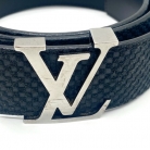 Black belt with Louis Vuitton initials