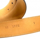 Cintura Prada in pelle marrone con fibbia dorata