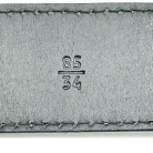 Prada black leather belt with silver buckle