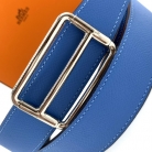 Hermès reversible blue and black belt