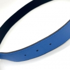 Hermès reversible blue and black belt