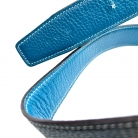 reversible blue/black hermes belt