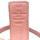 Cinturón reversible Louis Vuitton cuero rosa y lona