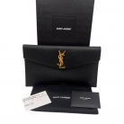 Saint Laurent clutch in black leather