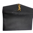 Saint Laurent clutch in black leather