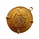 Colgante con moneda original de oro — México