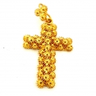yellow gold cross pendant