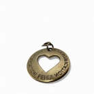 Colgante Fendi con forma de corazón