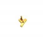 Gold letter “Y” pendant
