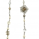 COLLANA CHANEL VINTAGE CON PERLE DI FANTASIA E PERLI
