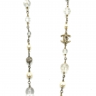 COLLANA CHANEL VINTAGE CON PERLE DI FANTASIA E PERLI