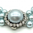 Collar gargantilla de perlas azules Miu Miu