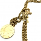 Vintage Chanel gold chain necklace
