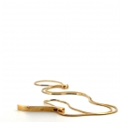 conjunto de pendientes y gargantilla de oro