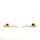 conjunto de pendientes y gargantilla de oro