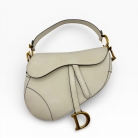 Dior Saddle Bag in pelle bianca