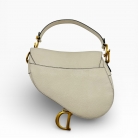 Dior Saddle Bag in pelle bianca