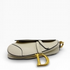 Dior Saddle Bag in pelle bianca