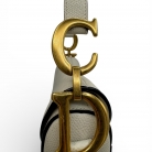 Dior Saddle Bag in pelle bianca