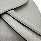 Dior Saddle Bag in pelle bianca