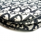 Dior Saddle Bag Oblique en jacquard negro y gris