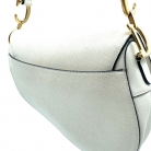 Dior saddle cuero blanco