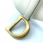 Dior saddle cuero blanco
